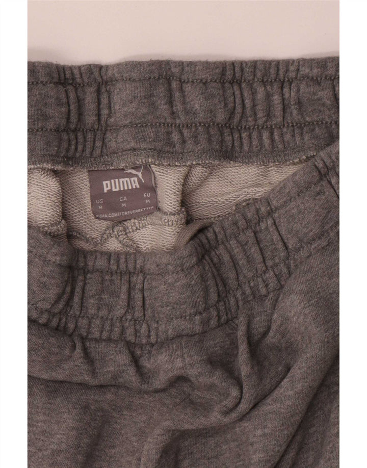 Shorts esportivos masculinos Puma médio cinza algodão