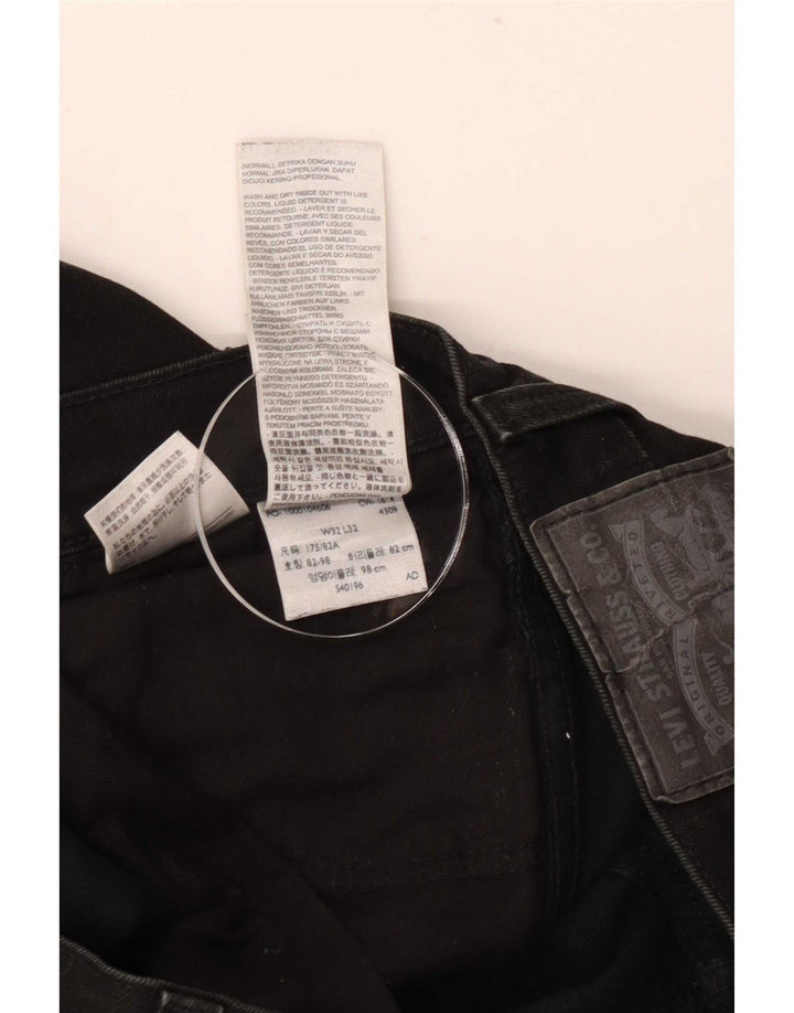 Levi's Masculino 511 Slim Jeans W32 L32 Algodão Preto