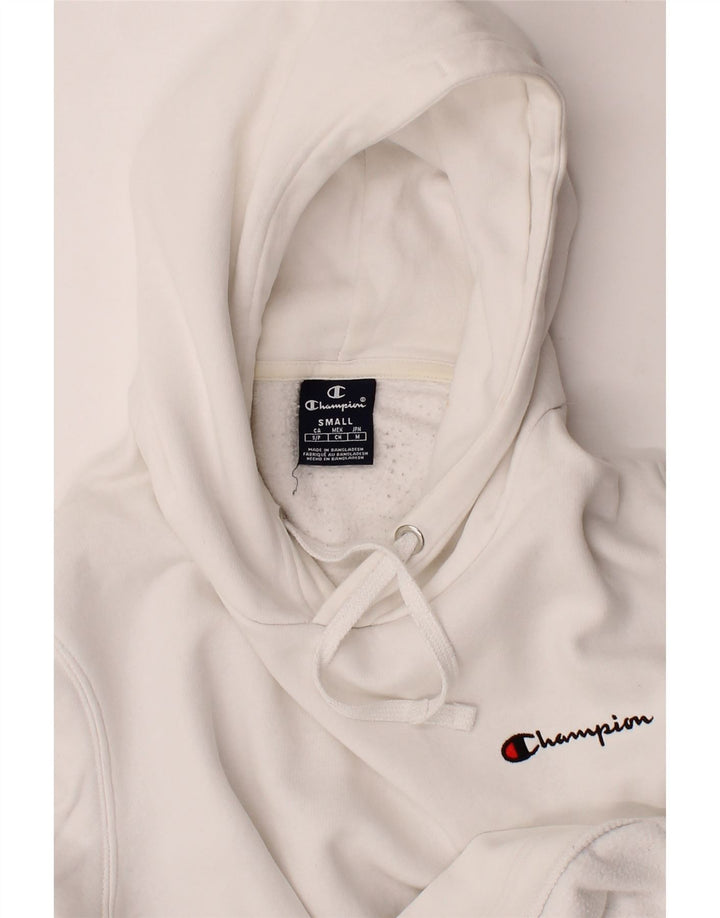 CHAMPION Mens Hoodie Jumper Small White Vintage Champion and Second-Hand Champion from Messina Hembry 