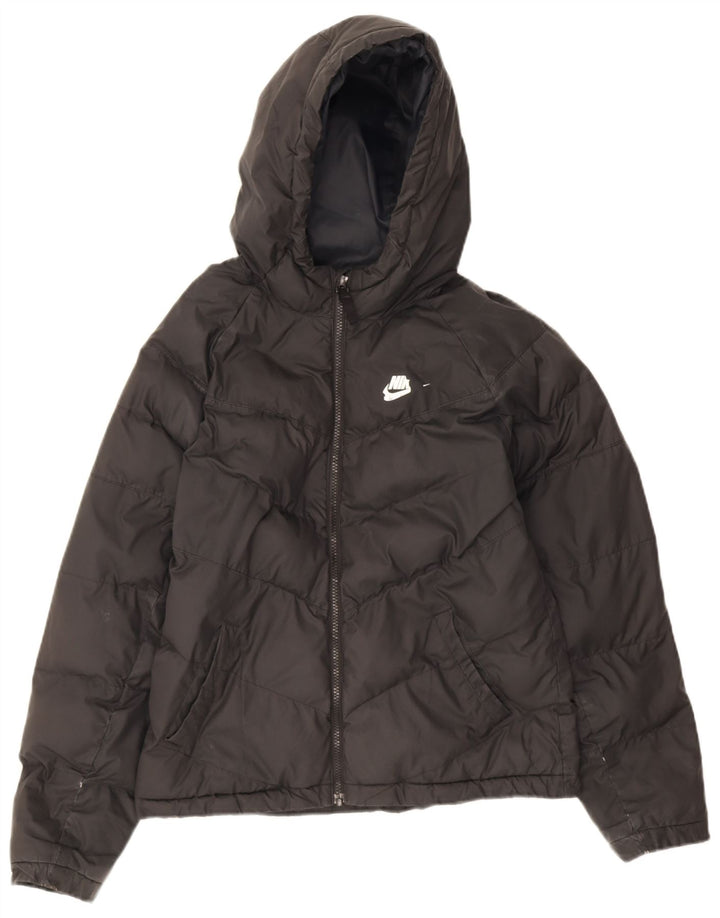 Jaqueta acolchoada com capuz Nike Boys 13-14 anos XL preto poliéster