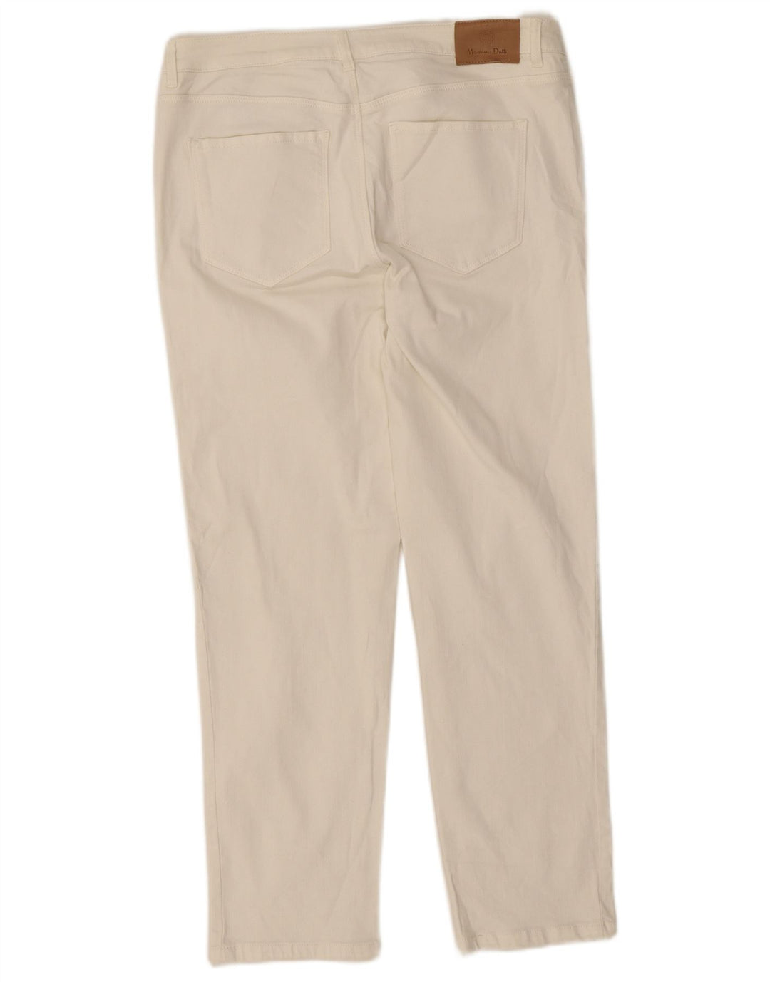 Jeans Slim Feminino Massimo Dutti EU 40 MMedium W30 L26 Algodão Branco