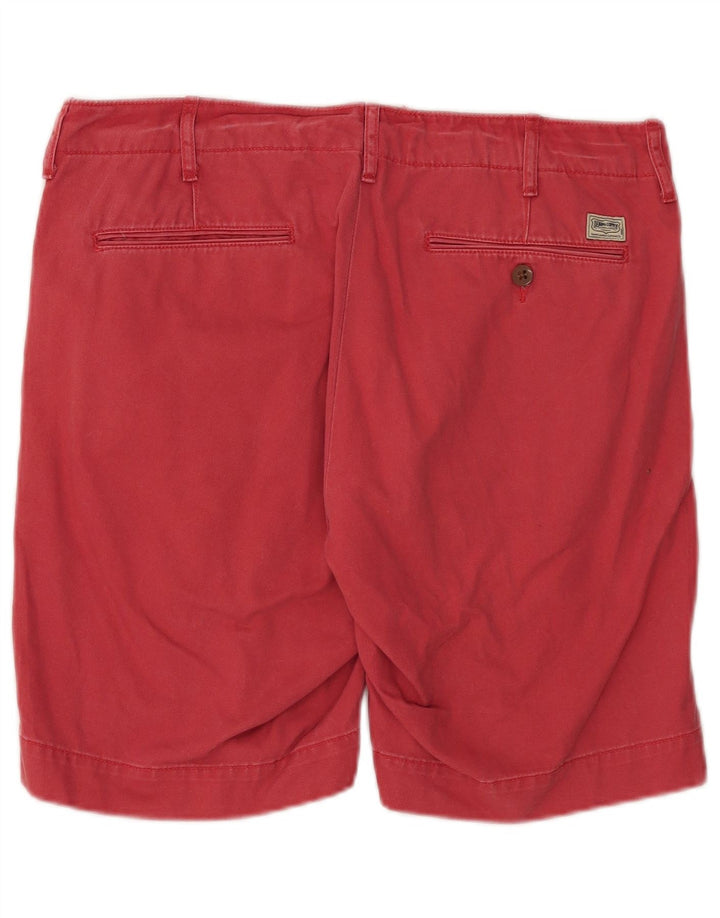 Ralph Lauren Masculino Denizen Chino Shorts W32 Médio Algodão Vermelho
