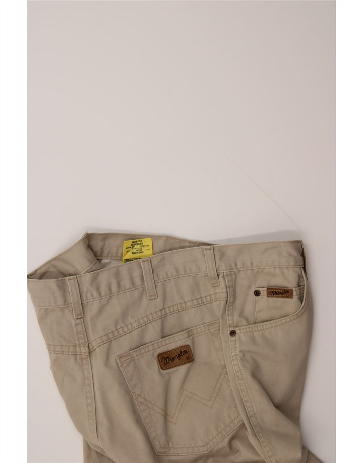 WRANGLER Mens Regular Fit Casual Trousers W34 30  Beige Cotton Vintage Wrangler and Second-Hand Wrangler from Messina Hembry 