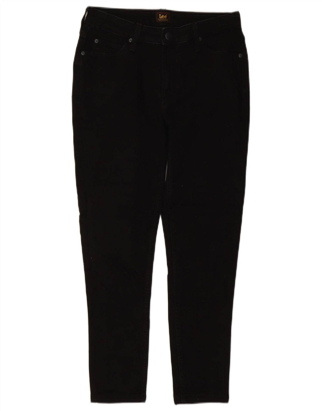 Lee Womens Marion Stretch Slim Jeans W29 L25 Algodão Preto