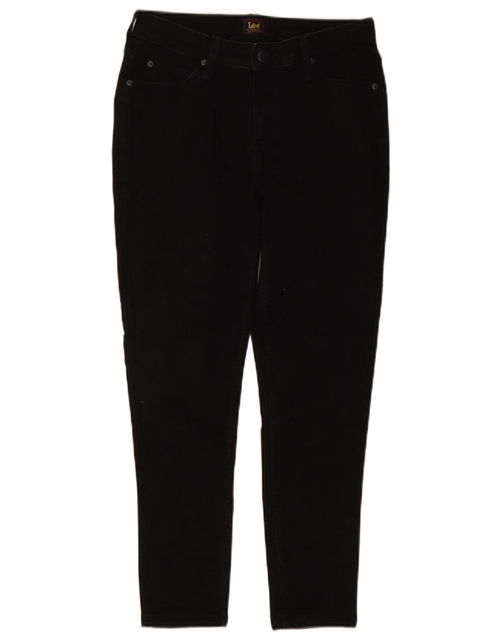 Lee Womens Marion Stretch Slim Jeans W29 L25 Algodão Preto