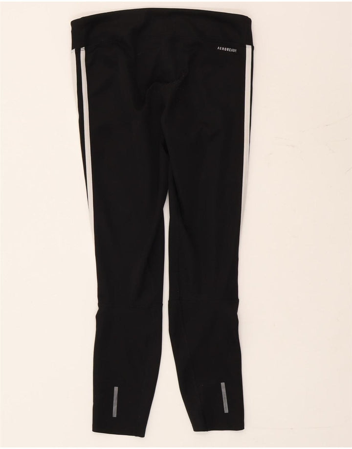 Leggings Adidas Aeroready Femininas UK 8/10 Pequenas Poliéster Preto