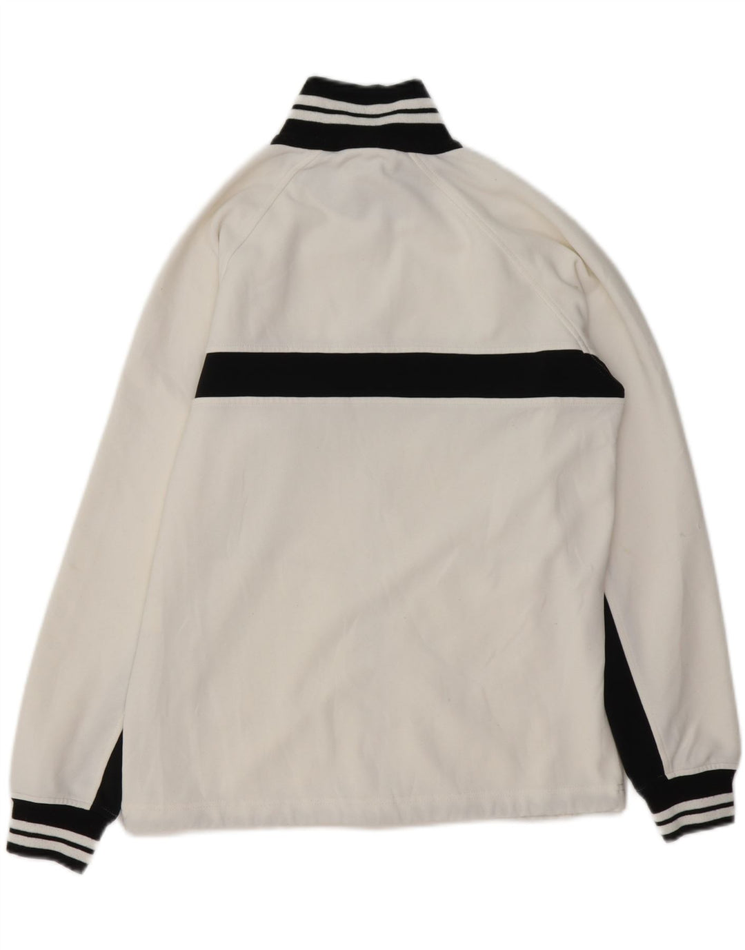 ASICS Mens Tracksuit Top Jacket Small White Striped