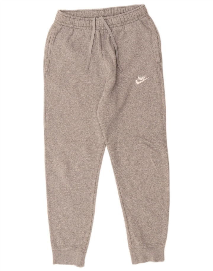 Calça esportiva feminina Nike Joggers UK 10 pequena cinza algodão
