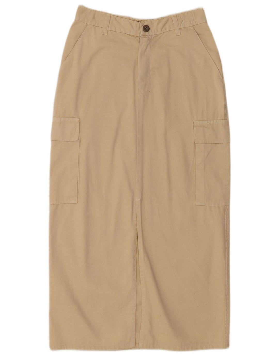 Saia cargo maxi feminina Roy Rogers W28 algodão bege médio