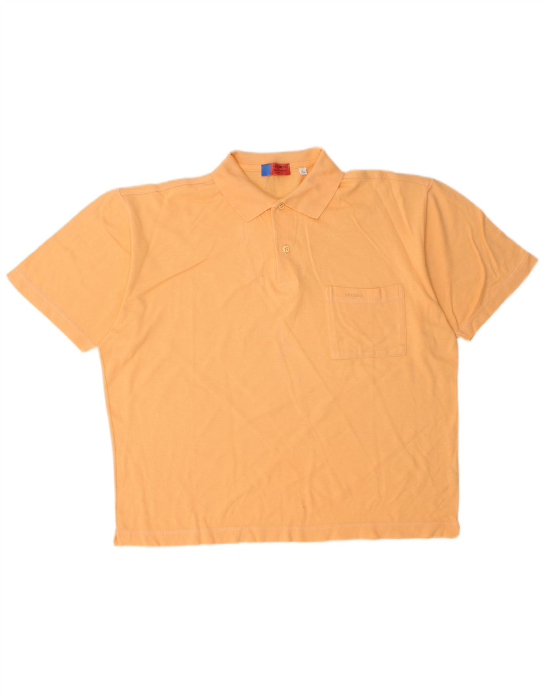 Camisa polo masculina Ungaro grande algodão laranja