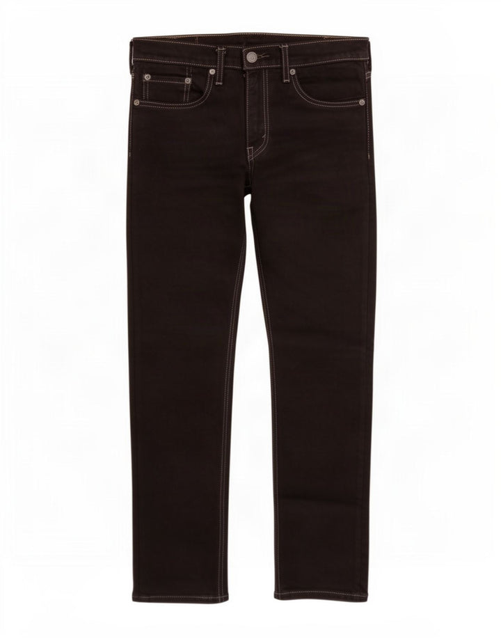 Calça jeans feminina Levi's W31 L30 preta algodão