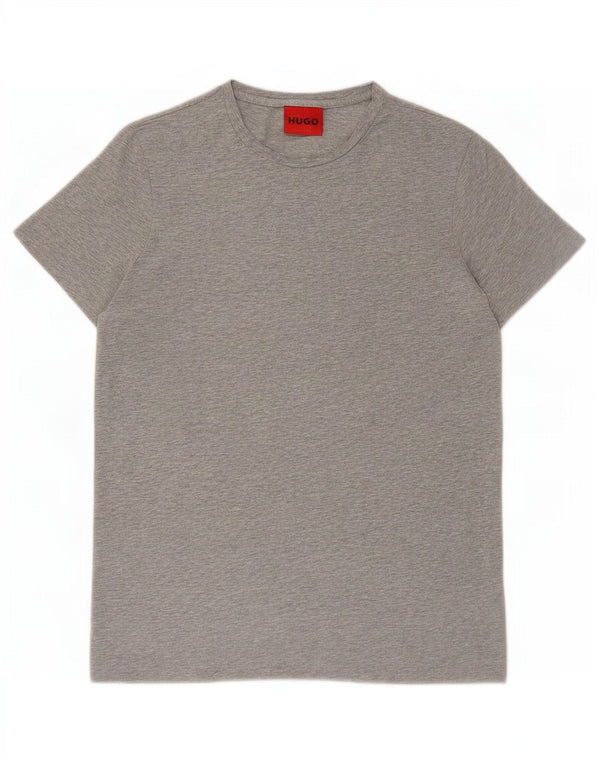 Camiseta masculina Hugo Boss cinza médio