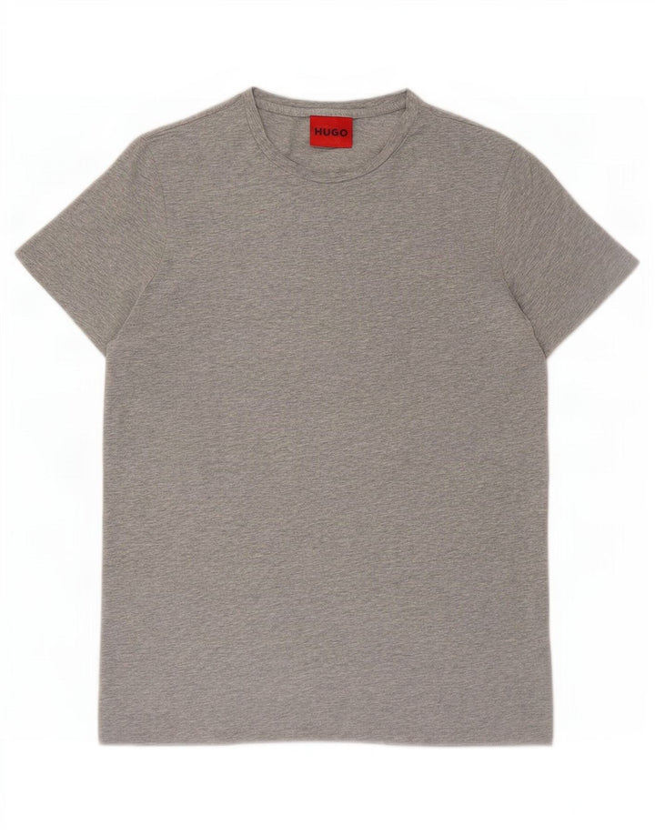 Camiseta masculina Hugo Boss cinza médio