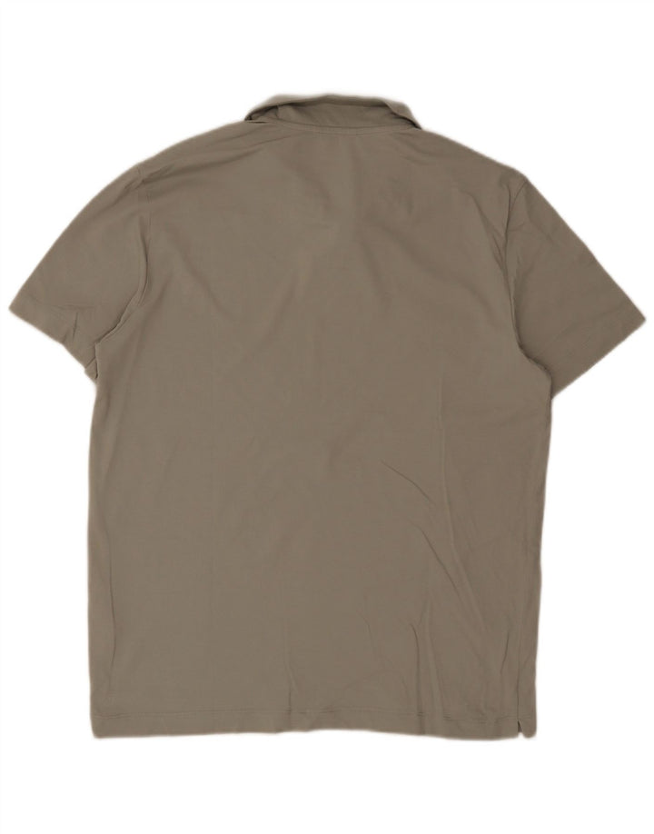 Camisa polo masculina Massimo Dutti XL algodão cáqui