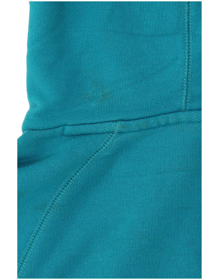 Nike Womens Hoodie Jumper UK 12 Médio Algodão Azul