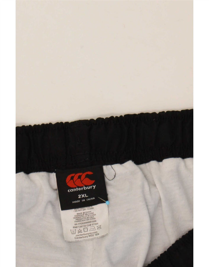 Calça corta-vento masculina Canterbury 2XL poliéster preto