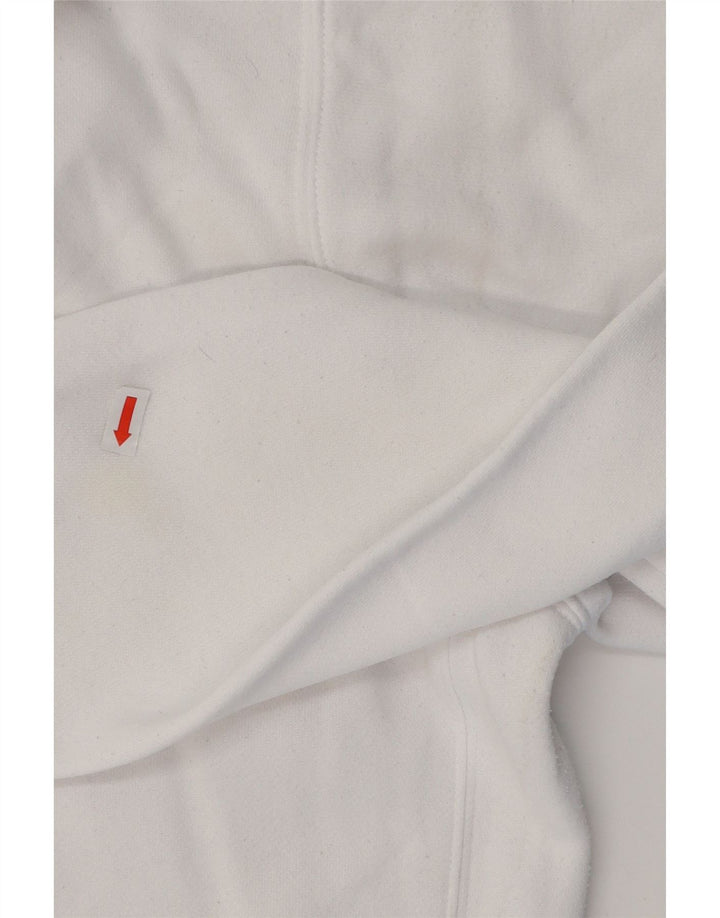 NIKE Mens Hoodie Jumper XL Algodão Branco