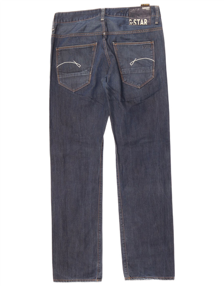 Jeans retos masculinos G-Star W31 L34 algodão azul marinho