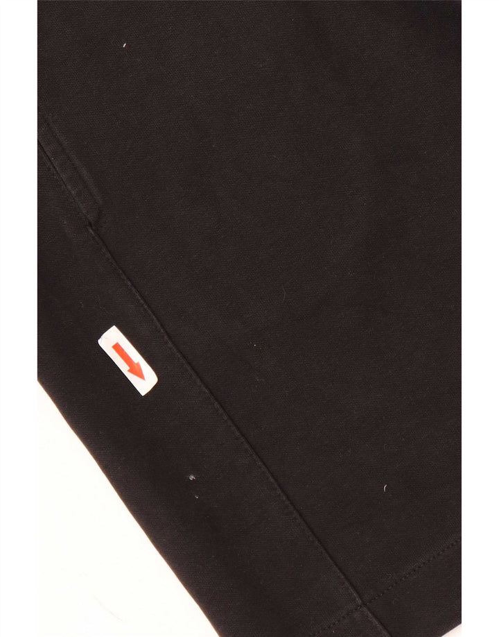 Zara Mens Sport Shorts Pequeno Algodão Preto