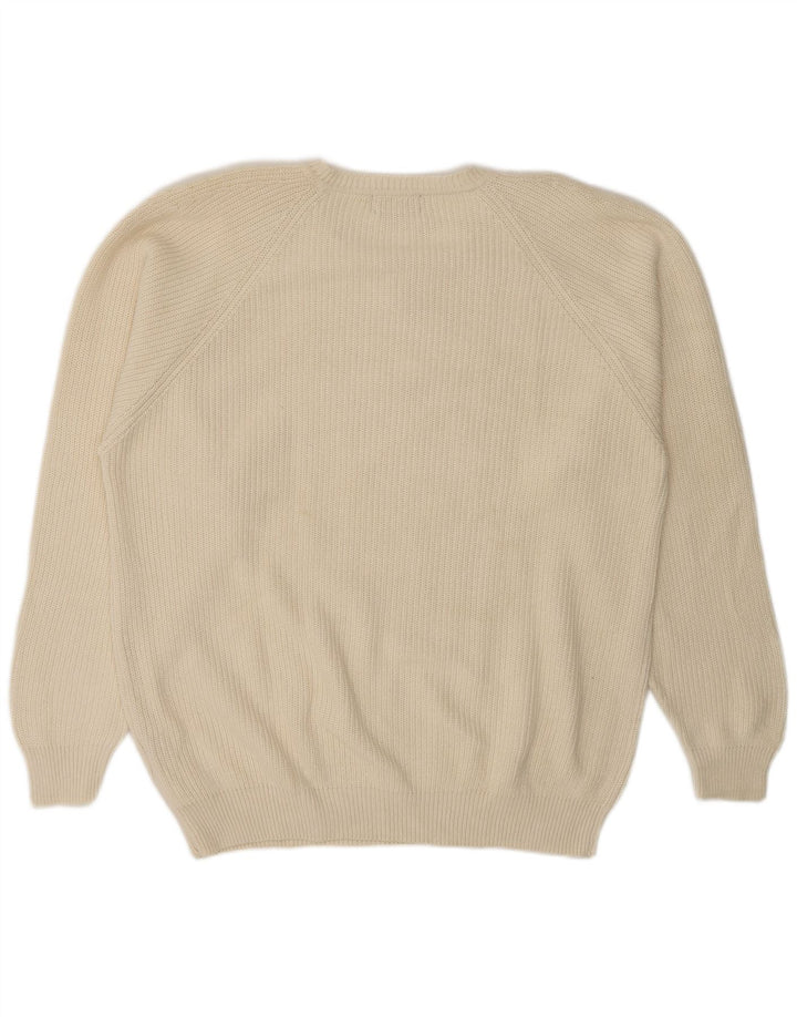 Suéter masculino KAPPA com decote em V XL algodão branco