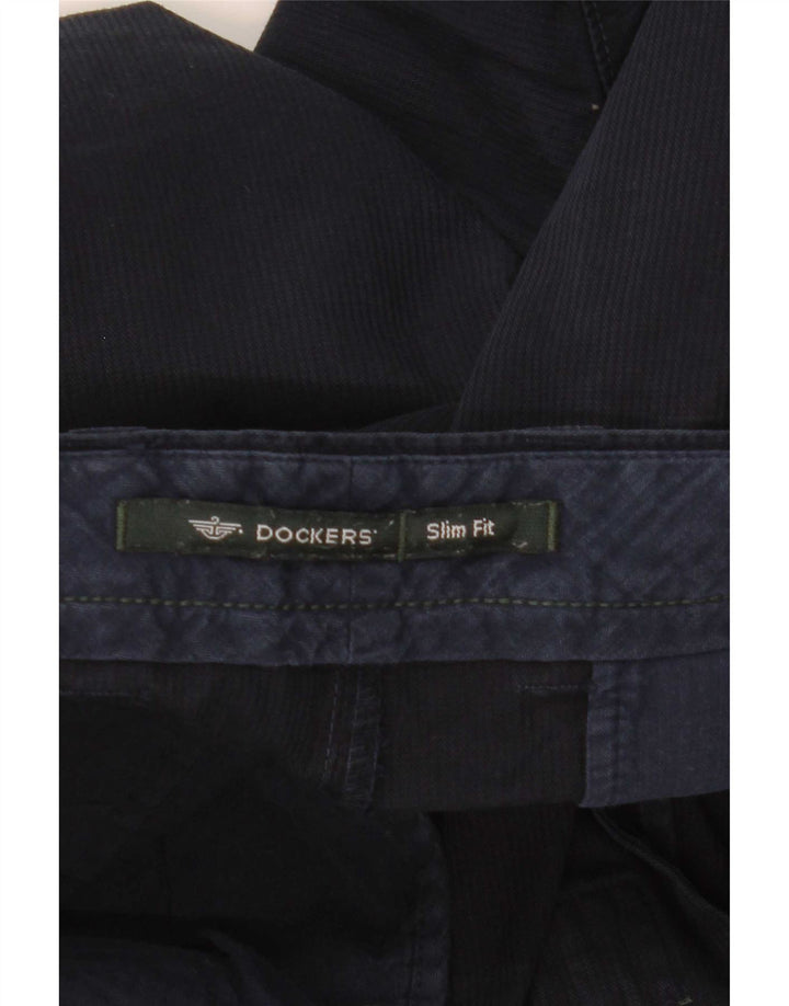 Dockers Mens Slim Fit Chino Shorts W30 Médio Azul Marinho