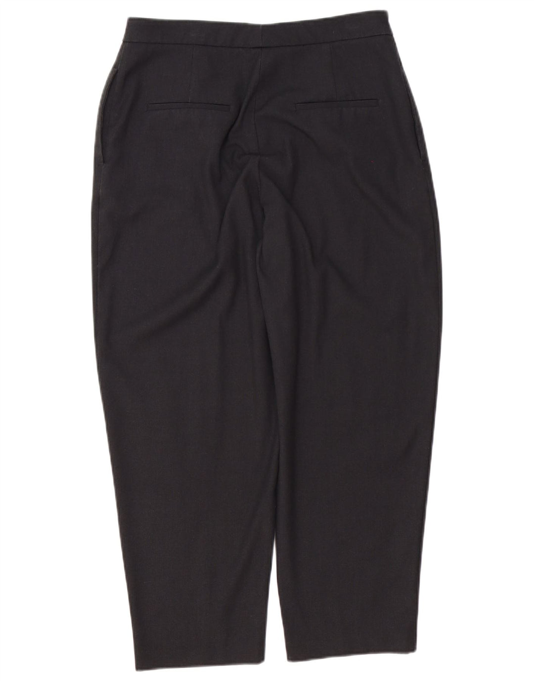 Zara Calça feminina casual cônica média W28 L25 poliéster cinza