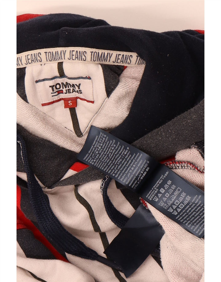 TOMMY HILFIGER Masculino moletom com capuz pequeno algodão listrado multicolorido