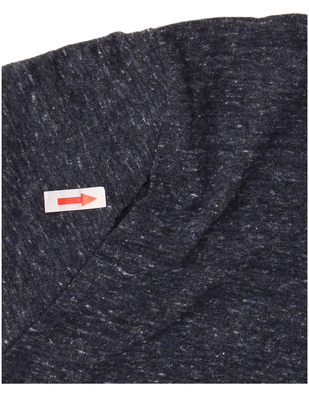 Camiseta masculina gráfica SUPERDRY Top médio algodão manchado azul marinho