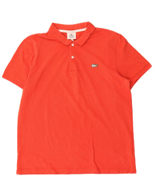Camisa polo masculina Lacoste 2XL algodão vermelho