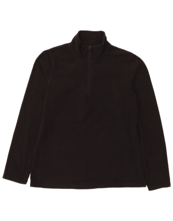 Suéter de lã feminino Mountain Warehouse com zíper e gola UK 14 médio preto