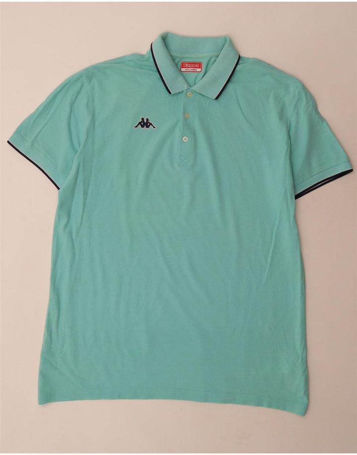 Camisa polo masculina Kappa 3XL algodão turquesa