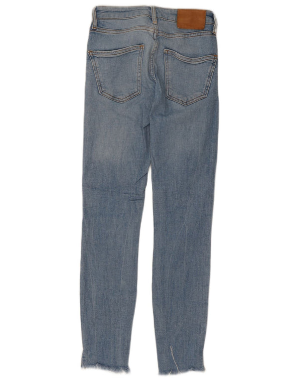 Zara Jeans Skinny Feminino EU 34 2XS W24 L26 Azul Algodão
