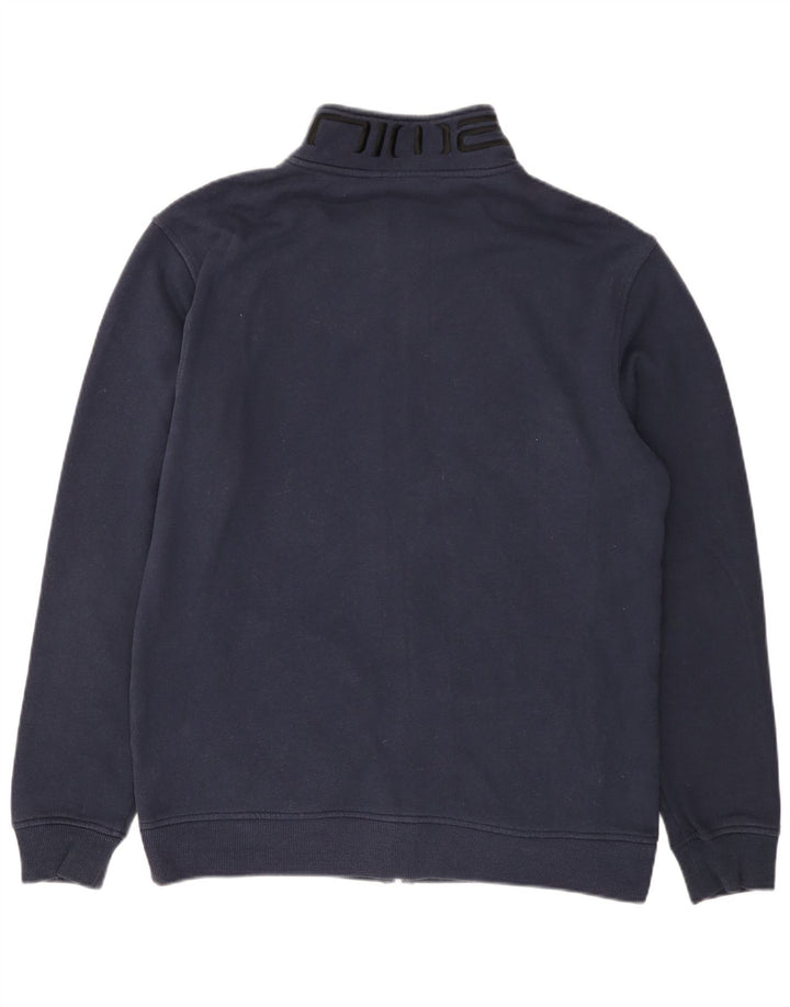 ANIMAL Mens Treino Top Jaqueta Grande Algodão Azul Marinho