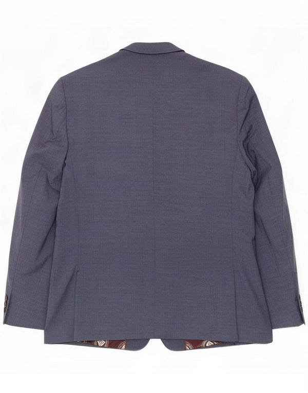 Ted Baker Mens 2 Button Blazer Jacket UK 44 2XL Lã Azul