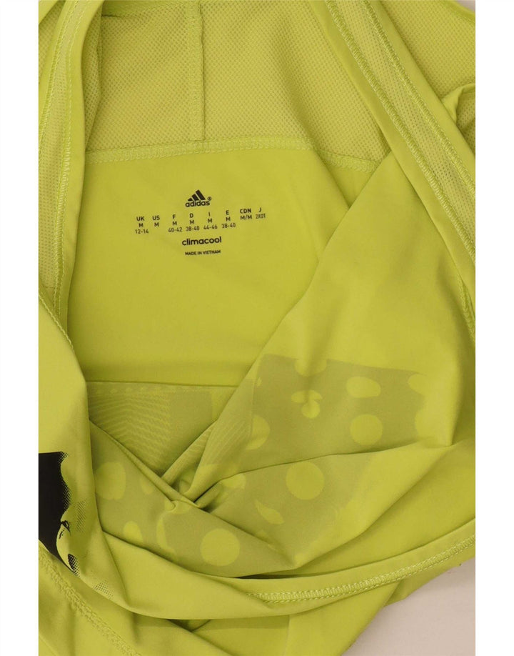 Adidas Feminino Climacool Graphic Vest Top UK 12/14 Médio Verde