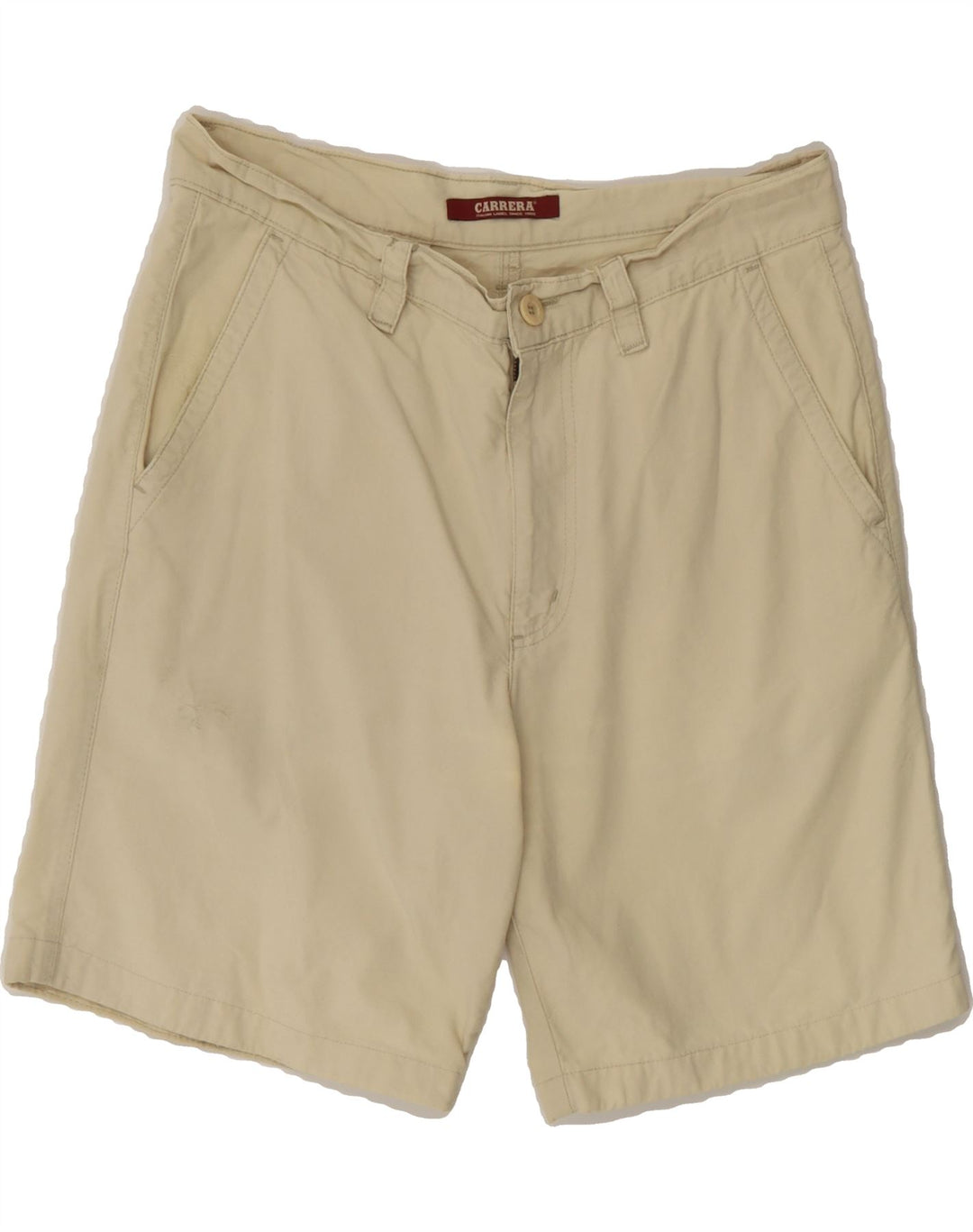 CARRERA Mens Chino Shorts IT 50 Large W34 Beige Cotton Vintage Carrera and Second-Hand Carrera from Messina Hembry 
