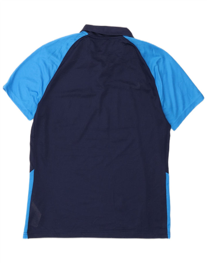 Camisa polo masculina Nike Dri Fit médio azul marinho colorblock poliéster