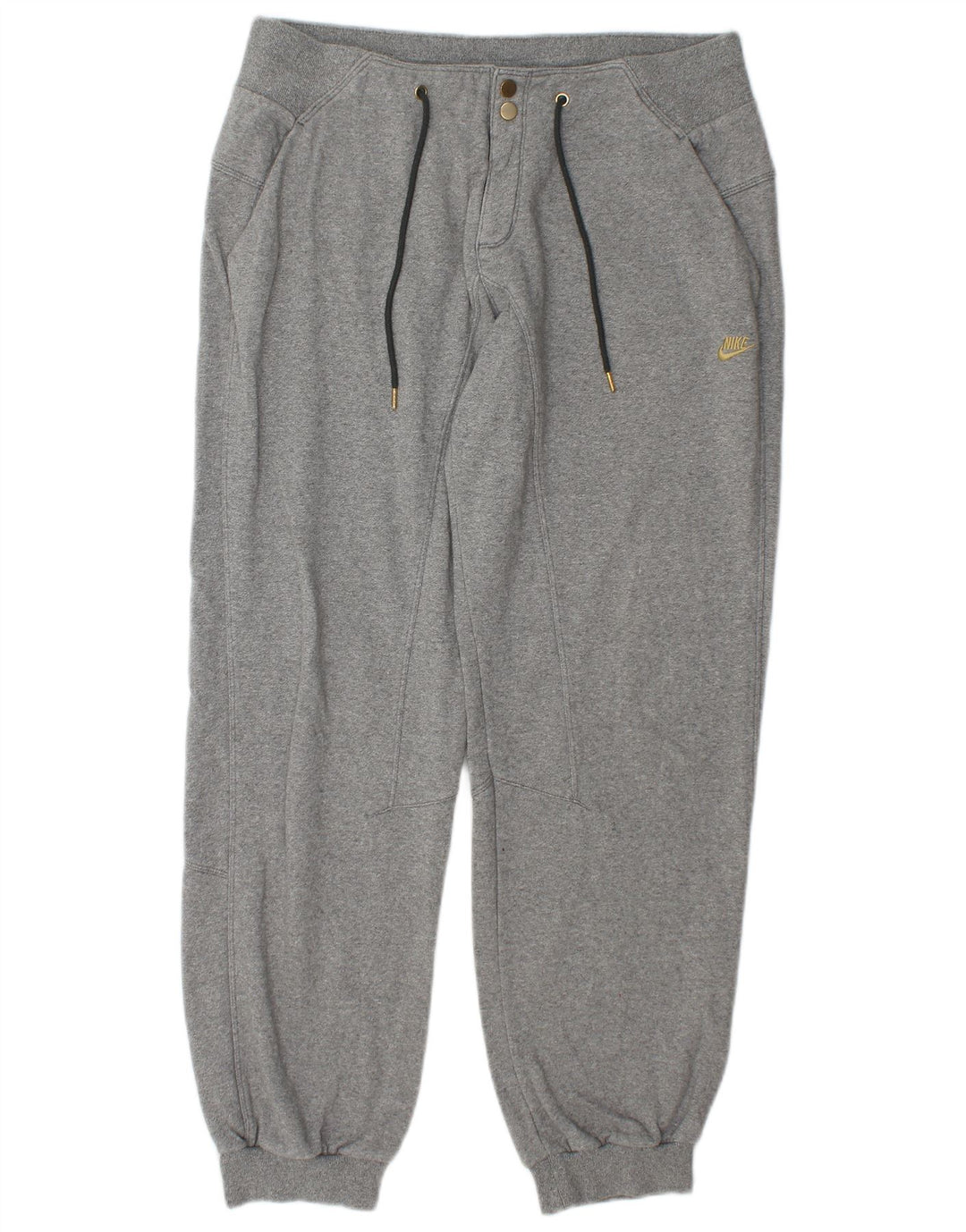 Calça de treino masculina Nike joggers cinza médio algodão