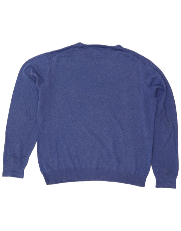 Suéter masculino Gant com gola redonda 2XL algodão azul