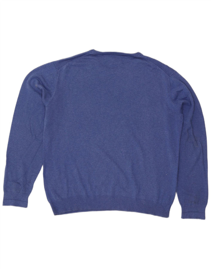 Suéter masculino Gant com gola redonda 2XL algodão azul