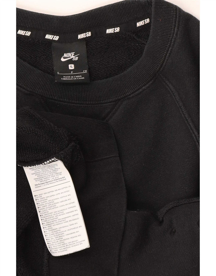 Moletom masculino Nike Jumper pequeno preto colorblock algodão