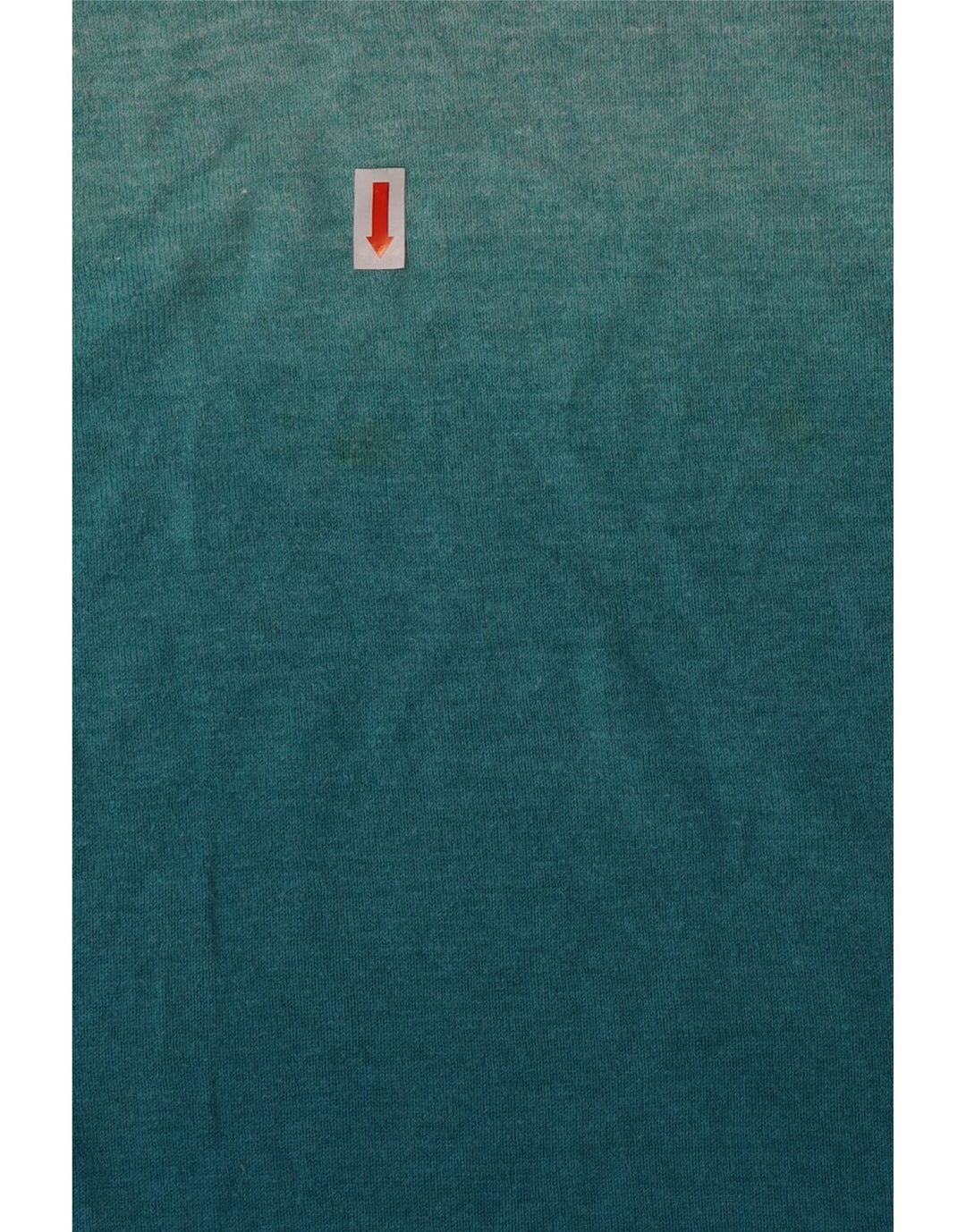 Top feminino Fat Face manga longa UK 14 grande algodão colorblock turquesa