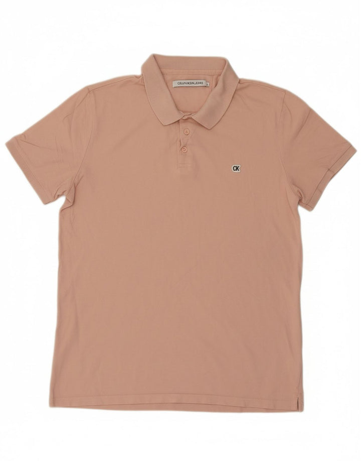 Camisa polo masculina CALVIN KLEIN JEANS XL algodão rosa