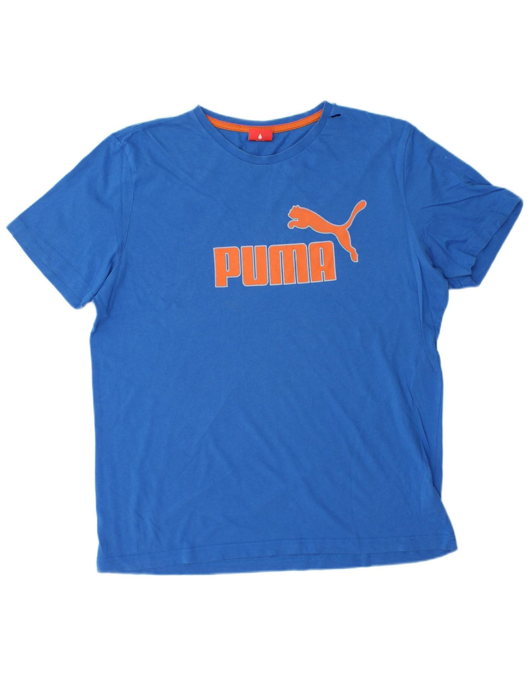 Camiseta masculina gráfica PUMA grande algodão azul