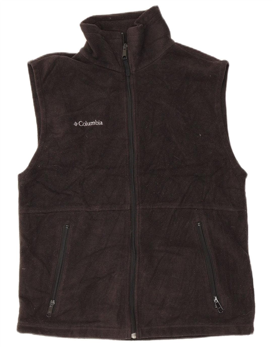 Columbia Mens Fleece Gilet UK 36 Pequeno Poliéster Cinza