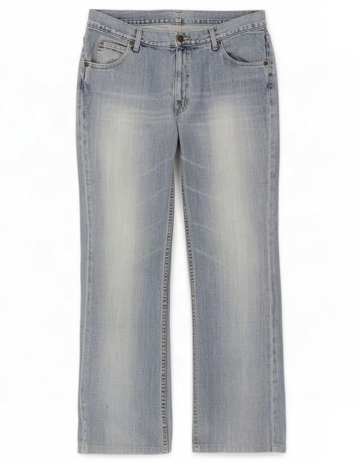 Lee Mens REED Bootcut Jeans W36 L30 Azul Algodão