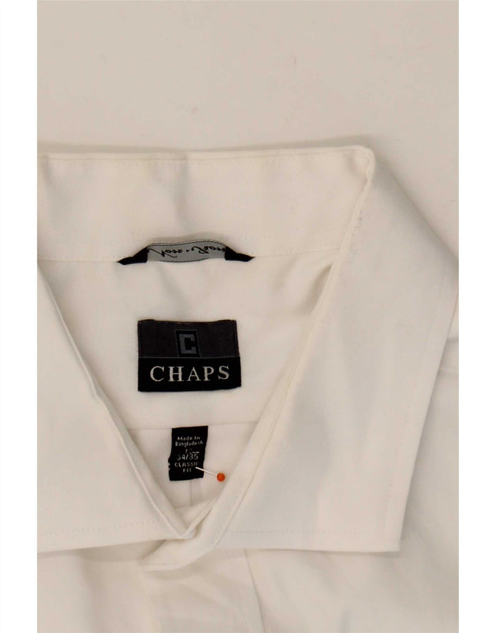 Camisa masculina Chaps tamanho 17 XL branca
