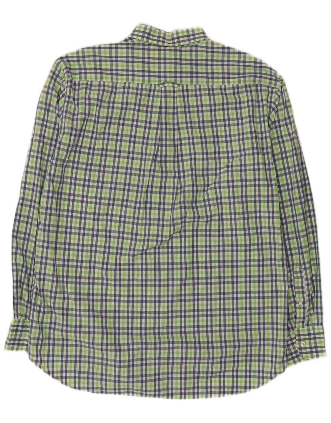 Camisa masculina GANT Backspin Poplin Regular Fit XL Verde Xadrez Algodão