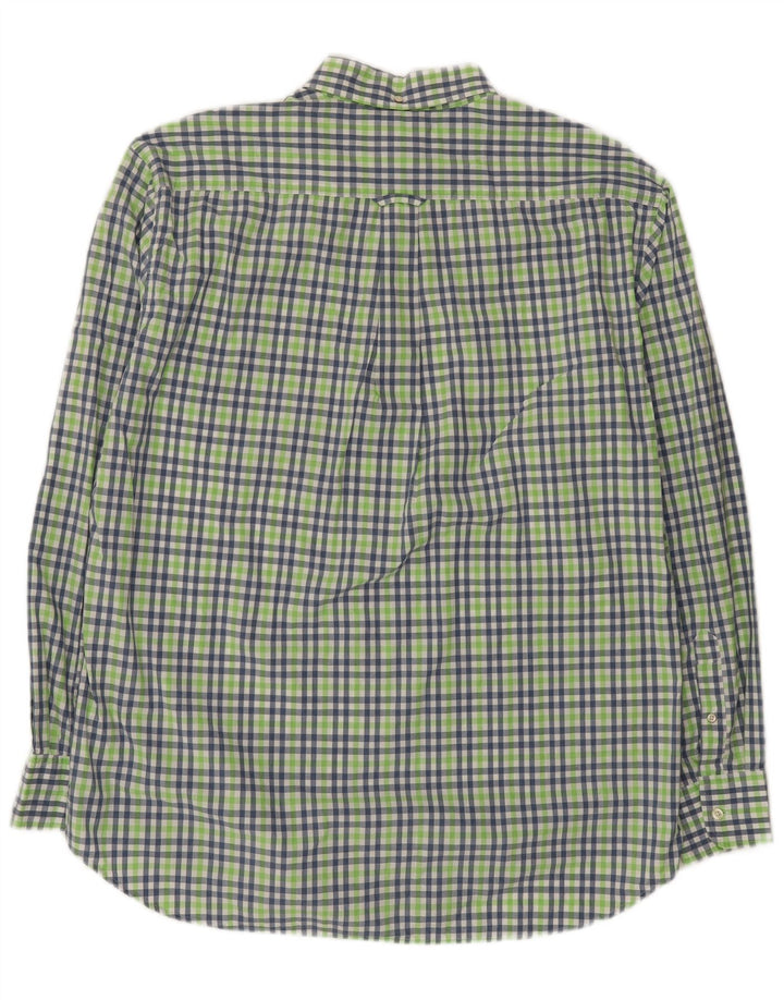 Camisa masculina GANT Backspin Poplin Regular Fit XL Verde Xadrez Algodão