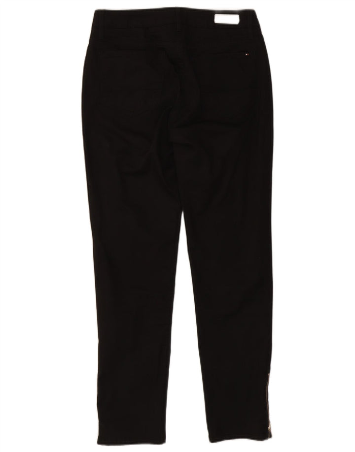 Calça casual feminina TOMMY HILFIGER Milan RW EUA 6 médio W28 L27 preta